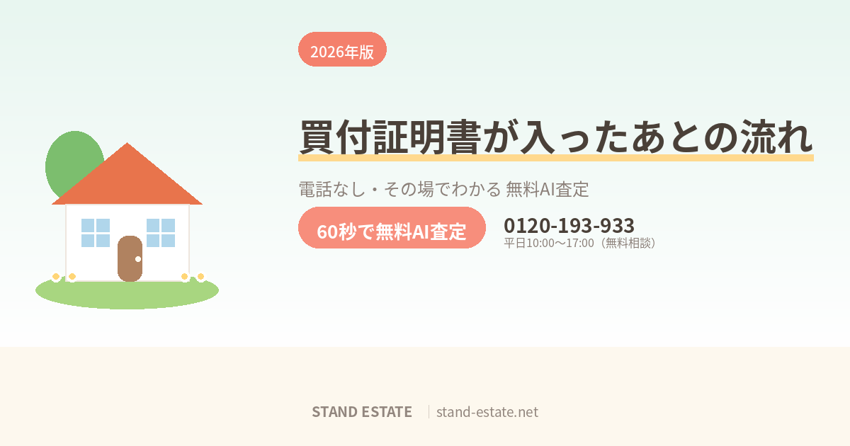 買付証明書が入ったあとの流れ
