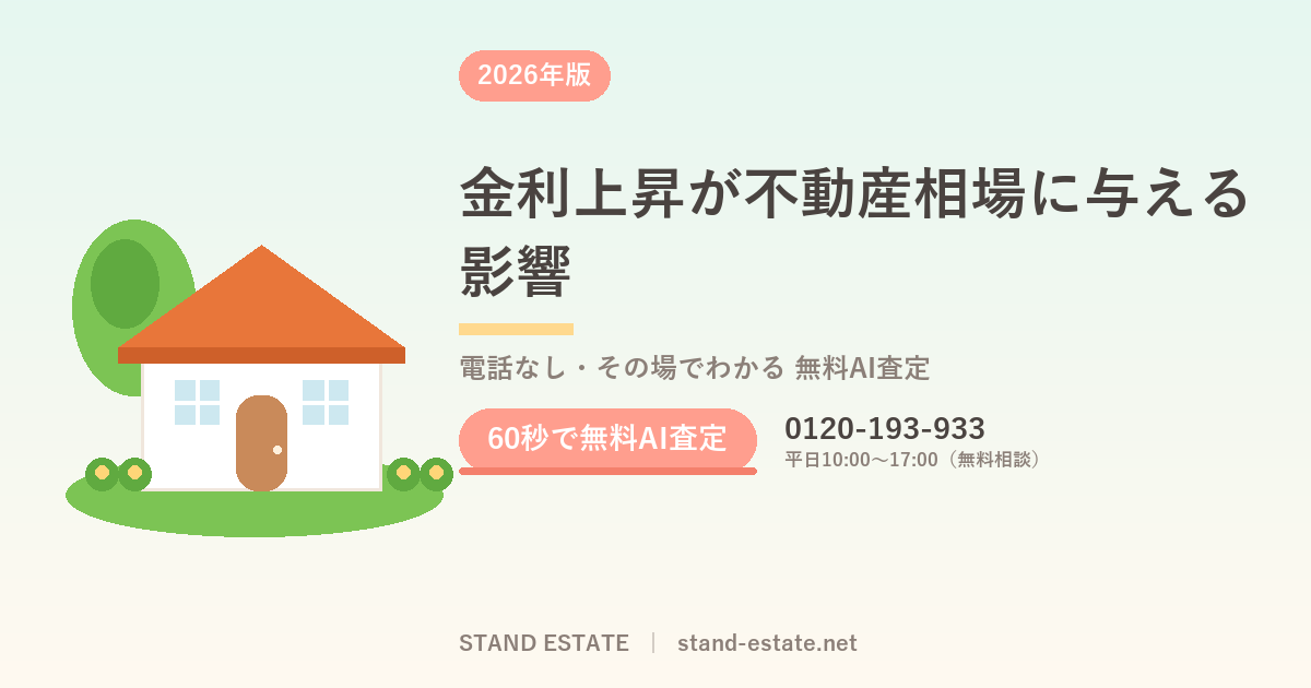 金利上昇が不動産相場に与える影響