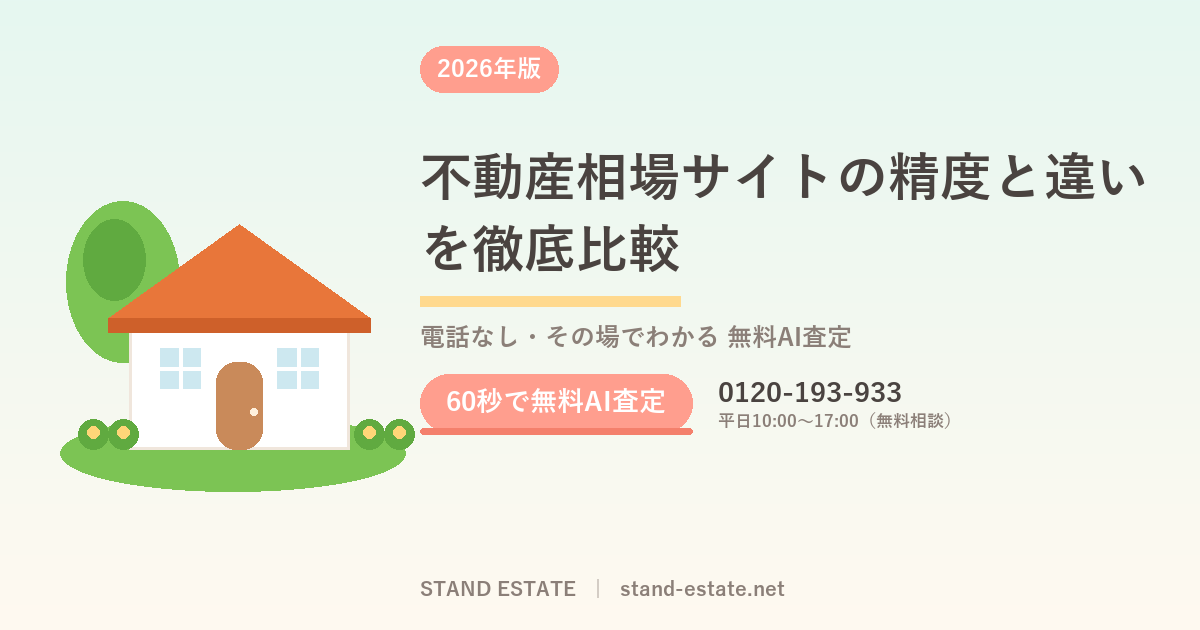 不動産相場サイトの精度と違いを徹底比較